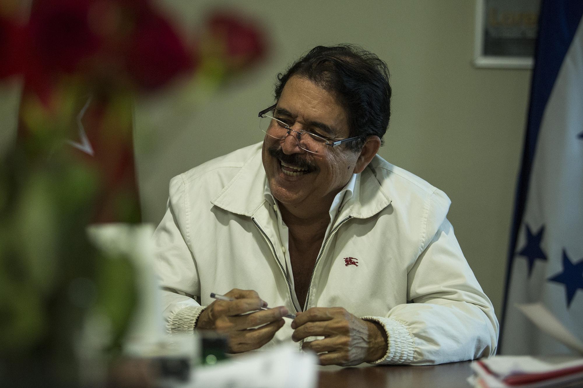 El líder de la Alianza de Oposición contra la Dictadura asegura que el pueblo hondureño ha entrado en una etapa de insurrección pacífica para sacar  Juan Orlando Hernández del poder. Foto de Víctor Peña. 