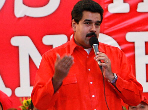 Canciller bolivariano Nicolás Maduro en el XVII Foro de Sao Paolo en Managua, Nicaragua.